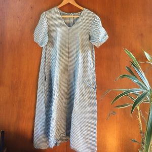 Ali Golden linen dress